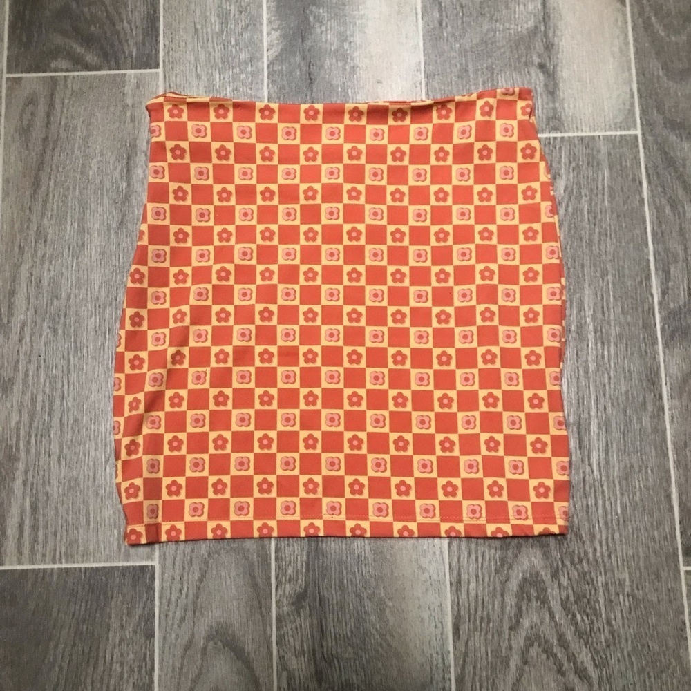 **3/$15** Retro floral print miniskirt cotton on women’s trendy